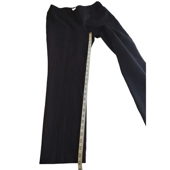 Lena Gabrielle Pants Womens 6 Cropped Stretch Striped Straight Fall Office Workw - Picture 8 of 10